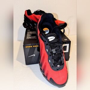 Nike Air Max Red and Black Sneakers